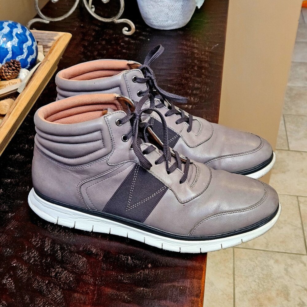 Vionic Men's Fresh Jamal High-Top Sneakers, Gray, Sz 13